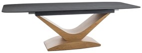STÓŁ DOLCE CERAMIC JASNY SZARY PIETRA DI SAVOIA / DĄB 180(240)X95 DIOMMI-80-3628