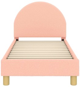 vidaXL Κρεβατική βάση για παιδιά με προσκέφαλο Ροζ 70 x 140 cm