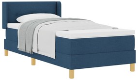 vidaXL κρεβάτι μπαλόνα και στρώμα Μπλε 90x190 εκ. Ύφασμα