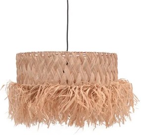 Φωτιστικό οροφής Annhele Inart sisal σε φυσικό χρώμα Φ50x35εκ 50x50x185 εκ.