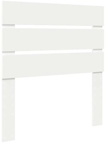 vidaXL Κεφαλάρι με κεφαλάρι Λευκό 75 cm Επεξεργασμένο ξύλο