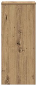 vidaXL Βάσεις Φυτών 2 τεμ. Αρτισιανή Δρυς 30x30x70 εκ. Επεξ. Ξύλο