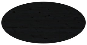 vidaXL Τραπεζάκι Σαλονιού Μαύρο 110x55x45 εκ. από Μασίφ Ξύλο Πεύκου