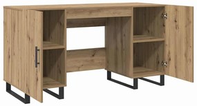 vidaXL Γραφείο artisan δρυς 140 x 50 x 75 εκ. Επεξεργασμένο ξύλο