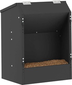 vidaXL Ταΐστρα Χαμστεριών Μαύρο 64.5 x 25.5 x 45.5 εκ.