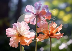 Intra Συλλεκτικό Ξύλινο Παζλ Plywood 4mm - Πολύχρωμα λουλούδια σε φυσικό περιβάλλον Σε Ξύλινο Κουτί - Διαστάσεις: 10x10 cm – 25 κομμάτια