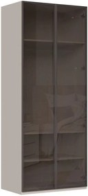 Ντουλάπα Phantom δίφυλλη glass