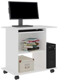 Γραφείο Υπολογιστή Λευκό 80 x 50 x 75 εκ. από Μοριοσανίδα - Λευκό