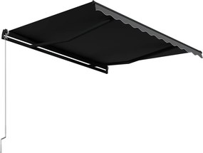 vidaXL Τέντα Συρόμενη Χειροκίνητη Ανθρακί 300 x 250 εκ.