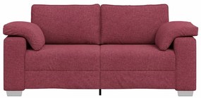 vidaXL Καναπές με μαξιλάρι Μπορντό 180 x 77 x 82 εκ ύφασμα