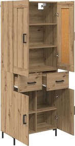 vidaXL Highboard 2 τμχ. Artisan Oak 69,5 x 34 x 180 εκ.