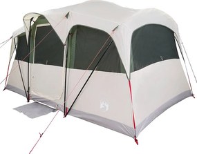vidaXL Οικογενειακή Σκηνή Λευκό και Πράσινο 435 x 255 x 216 εκ.
