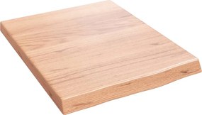 vidaXL Πάγκος Μπάνιου Αν. Καφέ 40x50x(2-4) εκ. Επεξεργ. Μασίφ Ξύλο
