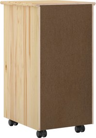 vidaXL Κινητό Ντουλάπι MOSS 34 x 39 x 65,5 cm Μασίφ Ξύλο Πεύκου Καφέ