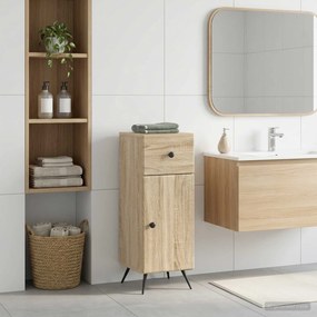 vidaXL Ντουλάπι Αποθήκευσης Μπάνιου BREDA Sonoma Δρυς 30 x 31 x 80 εκ.