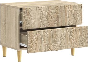 vidaXL Κομοδίνο Sonoma Δρυς 62 x 34,5 x 48 εκ Επεξεργασμένο Ξύλο