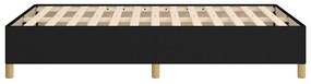 vidaXL Πλαίσιο Κρεβατιού χωρίς στρώμα Μαύρο 120x190 εκ. Υφασμάτινο