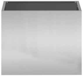 vidaXL Γλάστρα Κήπου Ασημί 50 x 32 x 40 εκ. Γαλβανισμένος χάλυβας