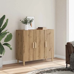 vidaXL Ντουλάπι Αρτισιανή Δρυς 90 x 34 x 80 εκ. από Επεξεργασμένο Ξύλο