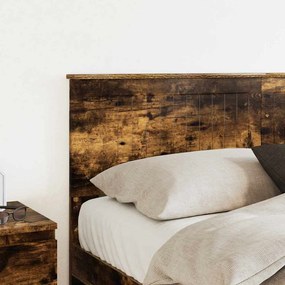 vidaXL Κεφαλάρι Καπνιστό Δρύς 150 cm Επεξεργασμένο ξύλο