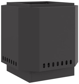 vidaXL Φωτιά Μαύρο 48 x 48 x 51 cm Κρύα έλαση από χάλυβα
