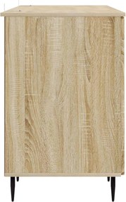 vidaXL Γραφείο Sonoma Δρυς 142,5 x 50 x 75 εκ. Επεξεργασμένο Ξύλο