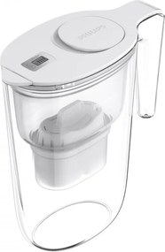 Κανάτα με φίλτρο νερού Philips AWP2933WHT/58, 2,6 λίτρα, Ψηφιακό χρονόμετρο, Micro X-Clean, Λευκό