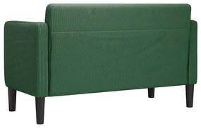 vidaXL Καναπές Loveseat Πράσινο Ζούγκλα 109 εκ. ύφασμα Corduroy