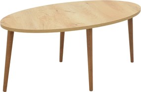 Τραπέζι σαλονιού Barton pakoworld sonoma-καφέ 90x45x40εκ