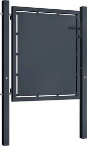 vidaXL Πόρτα Κήπου Ανθρακί 100x75 εκ. από Ατσάλι