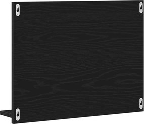 vidaXL Καθρέφτης Μπάνιου Μαύρη Δρυς 60 x 10,5 x 45 εκ. Μοριοσανίδα