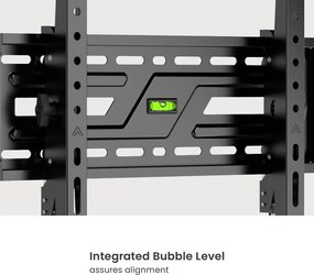 POWERTECH επιτοίχια βάση τηλεόρασης PT-1372, 32-75", έως 75kg, ρυθμιζόμενη κλίση