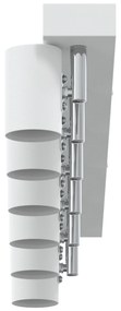 vidaXL Προβολέας οροφής 6 Way Adjustable Λευκό E27