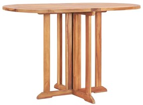vidaXL Τραπέζι Κήπου Butterfly Πτυσσόμενο 120x70x75 εκ Μασίφ Ξύλο Teak