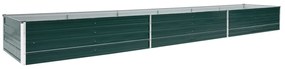 vidaXL Ζαρντινιέρα Υπερυψωμένη Πράσινη 480x80x45 εκ. Γαλβαν. Χάλυβας