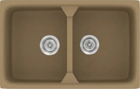 Sanitec Classic 318 (78×51) - Γρανιτένιος νεροχύτης - Metallic COFFE