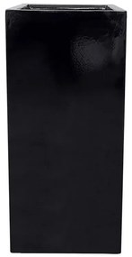 MarHome ΚΑΣΠΩ FIBERGLASS ΠΥΡΓΟΣ ΜΑΥΡΟ ΓΥΑΛΙΣΤΕΡΟ - 50x50x120cm  50-2-50120-9005