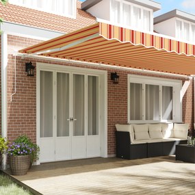 vidaXL Σκηνίτσα Αναδιπλούμενη Striped Κίτρινο, Πορτοκαλί. 600 x 350 εκ