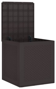 vidaXL Καφέ Σεντούκι Αποθήκευσης Κήπου 55x53x57 εκ. PP
