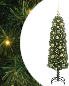 vidaXL Τεχνητό Χριστουγεννιάτικο Δέντρο με 150 LED Πράσινο 120 cm