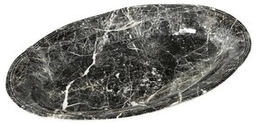 Πιατέλα Marble Οβάλ Rpm208K6 22X14cm Black Espiel κεραμικο