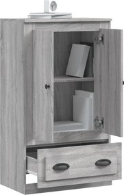 vidaXL Ντουλάπι Γκρι Sonoma 60x35,5x103,5 εκ. από Επεξεργασμένο Ξύλο