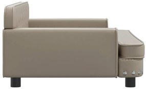vidaXL Καναπές Παιδικός Καπουτσίνο 90x53x30 εκ. από Συνθετικό Δέρμα