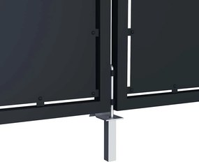 vidaXL Πόρτα Κήπου Ανθρακί 300x200 εκ. από Ατσάλι