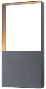 Φωτιστικό Τοίχου - Απλίκα Agira LG2361G 12,5x4,2x24,5cm Led 240lm 4W 3000K Dark Grey Aca