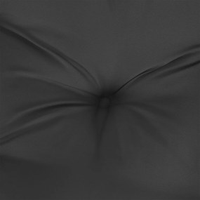 Μαξιλάρι Παλέτας Μαύρο 50 x 40 x 12 εκ. Υφασμάτινο - Μαύρο