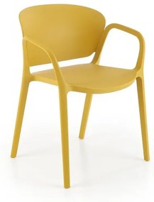 K491 plastic chair mustard DIOMMI V-CH-K/491-KR-MUSZTARDOWY