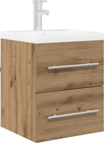 vidaXL Ντουλάπι νιπτήρα με συρτάρι Artisan Oak 38,5 x 41 x 48 εκ