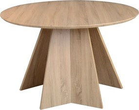 Τραπέζι Bibble pakoworld MDF σε φυσική απόχρωση Φ120x76εκ