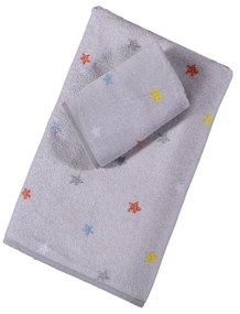 Πετσέτες Βρεφικές Little Star (Σετ 2τμχ) Grey Nef-Nef Towels Set 70x140cm 100% Βαμβάκι